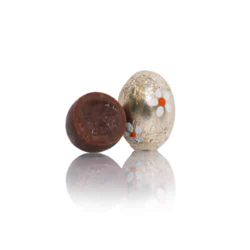 Praline Eier, Praline Eier, Vollmilchschokolade m. Karamellcreme