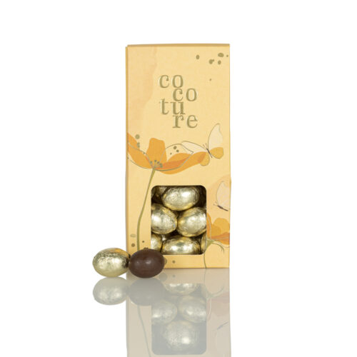 Neue zweigeteilte Folieeier in goldene Folie