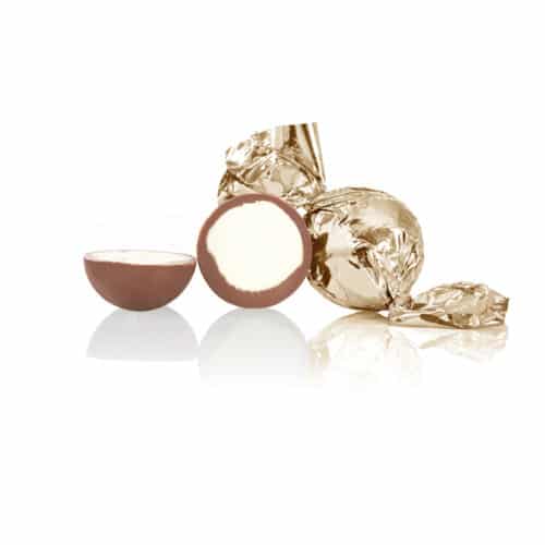Gefüllte Cocoture-Schokoladekugeln - Champagner, Milchschokolade mit Zimt-Cookie, Neu