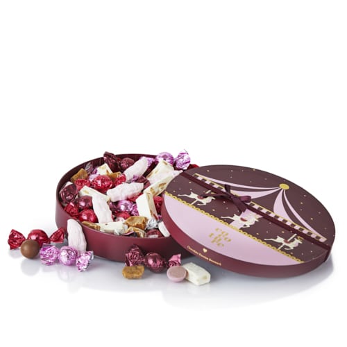Mix, gefüllte Schokoladenkugeln, Goldmandeln, marzipan und rosafarbenen Lakritz-Kugeln, Neu, Lieferbar ab 01.10