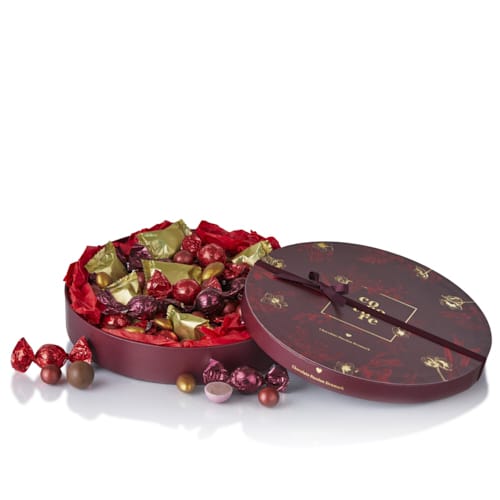 Mix, gefüllte Schokoladenkugeln, Goldmandeln, marzipan und rosafarbenen Lakritz-Kugeln, Neu, Lieferbar ab 01.10