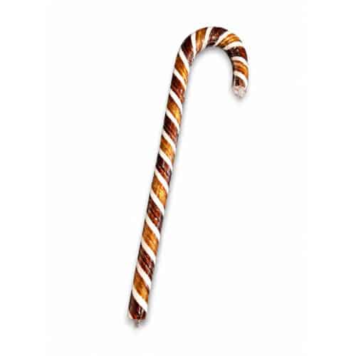 Weihnachts-Süßigkeiten - Zuckerstange, braun/weiss 40g (Karamelle), Neu, Lieferbar ab 01.10